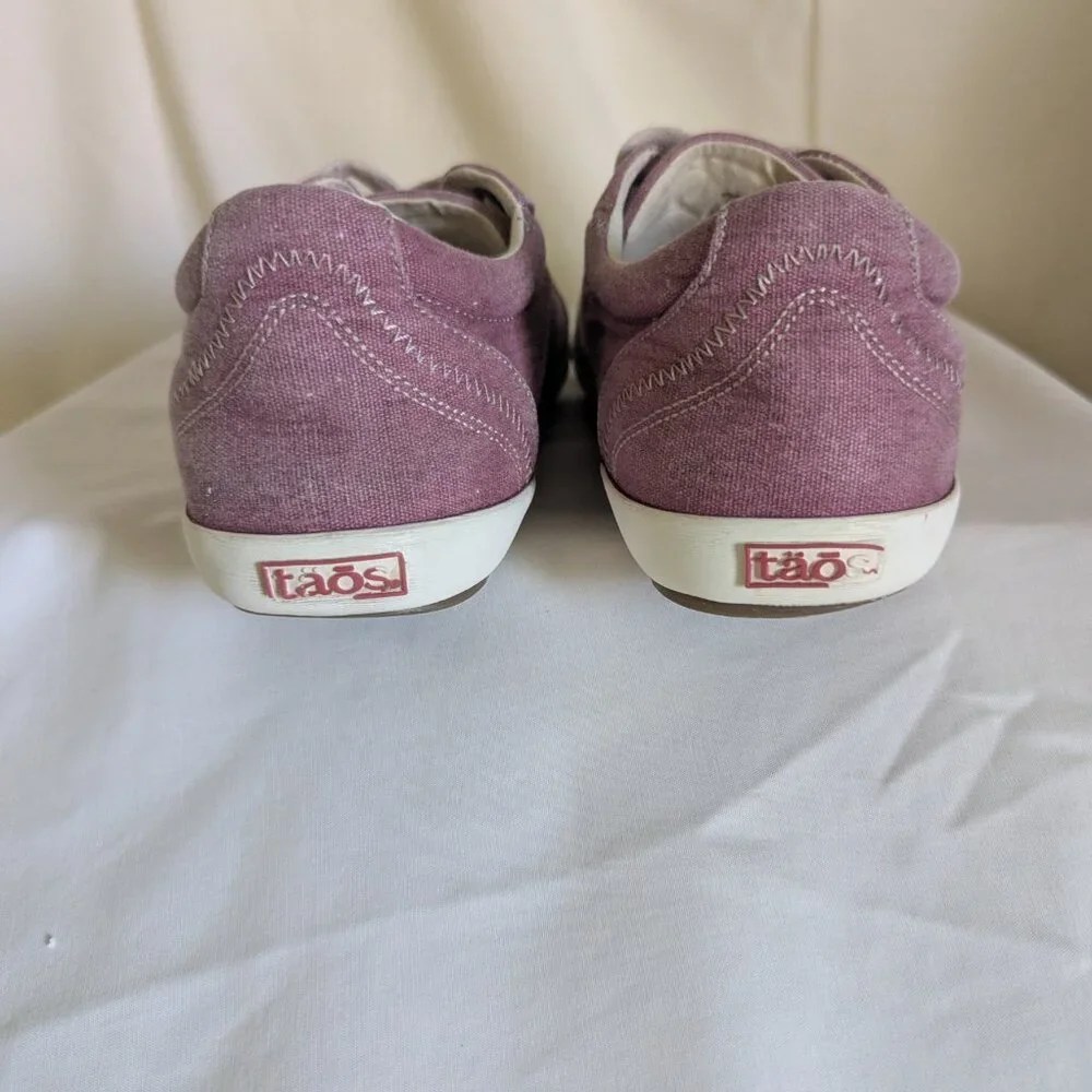 TAOS WOMENS STAR CANVAS LACE-UP - MAUVE PURPLE - SZ 10 - Picture 5 of 8